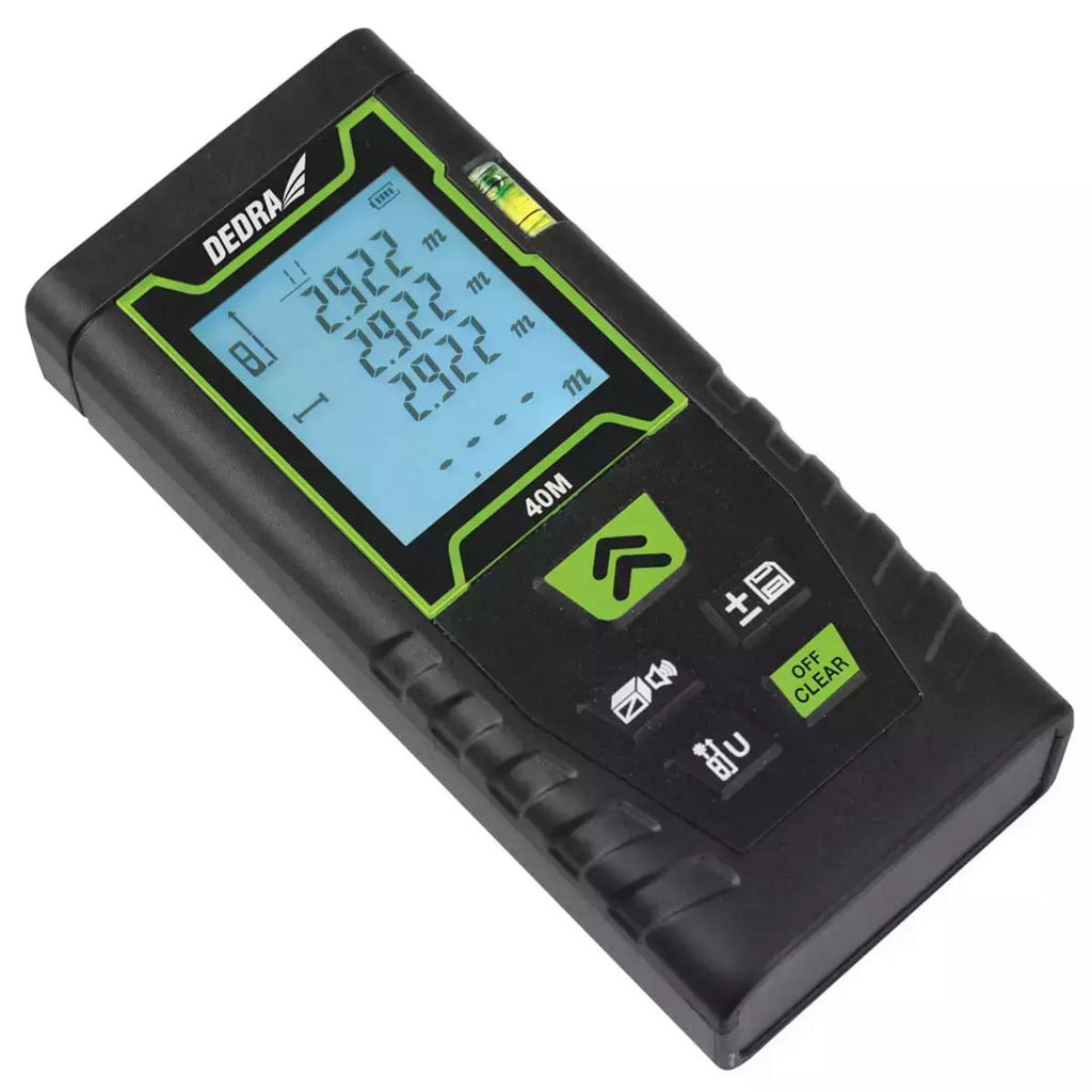 DEDRA Cross Line Laser Set Green + 40 M Laser Rangefinder MC0920