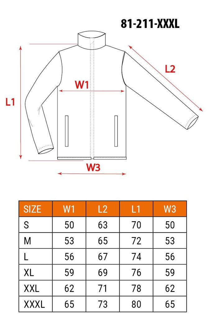 NEO TOOLS Jacket XXXL Polyester/Cotton 20 mm x 490 mm x 360 mm TOP-81-211-XXXL