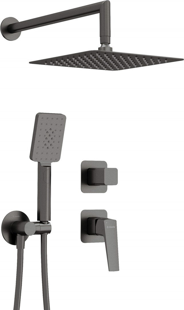 Deante Concealed Shower Set - Titanium - NQL D9YK