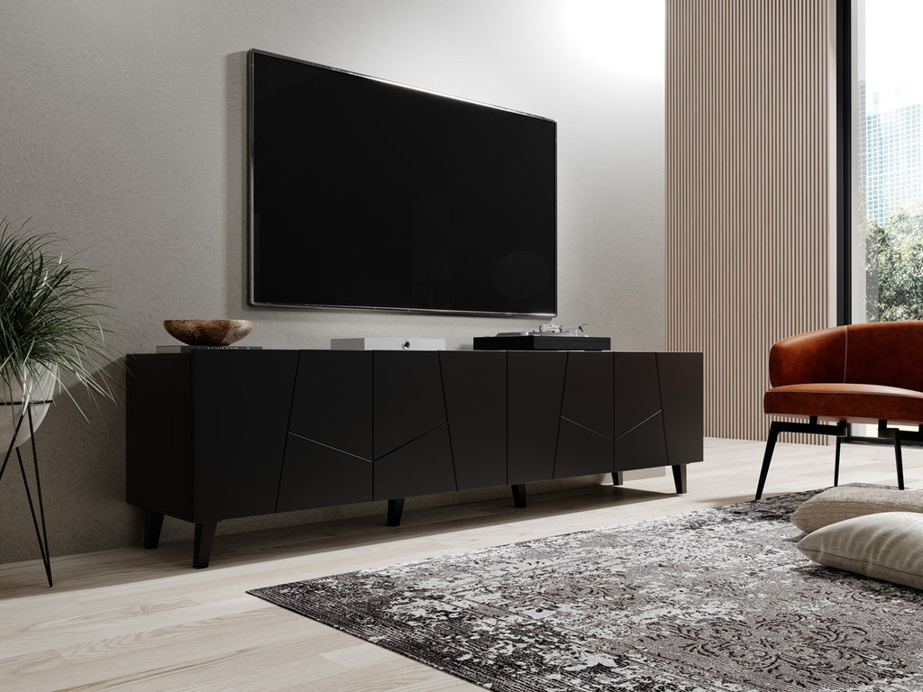 RTV Cabinet ETNA 200x42x52 Matte Black