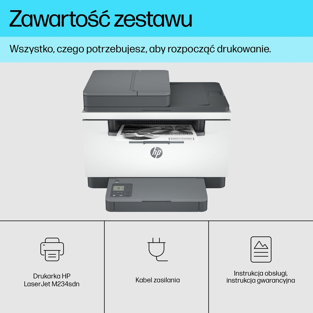 HP LaserJet M234sdn Multifunction Black and white Printer  Ethernet Only; Copier  Scanner