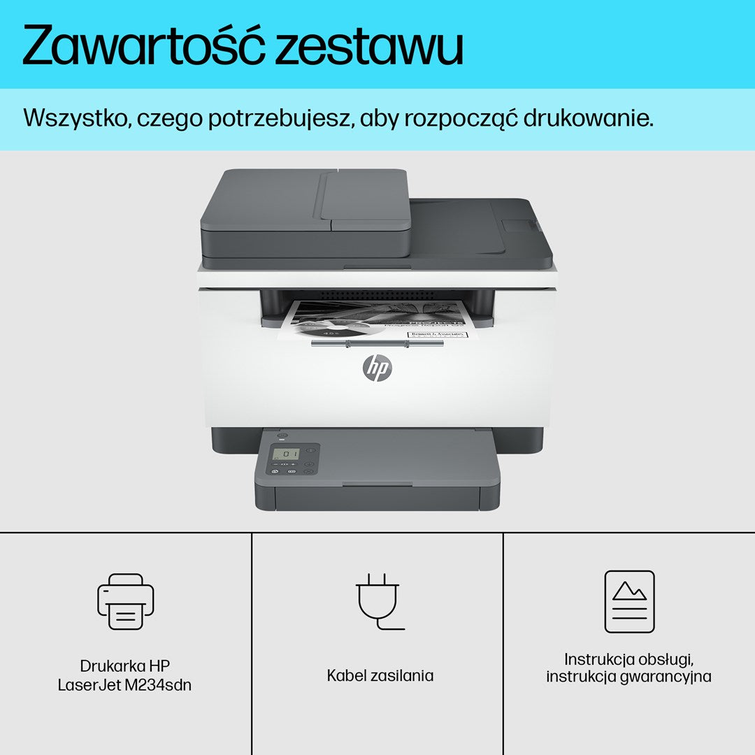 HP LaserJet M234sdn Multifunction Black and white Printer  Ethernet Only; Copier  Scanner