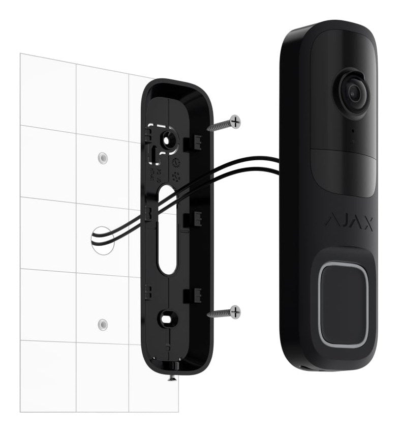AJAX DoorBell Wireless Video Intercom (black)
