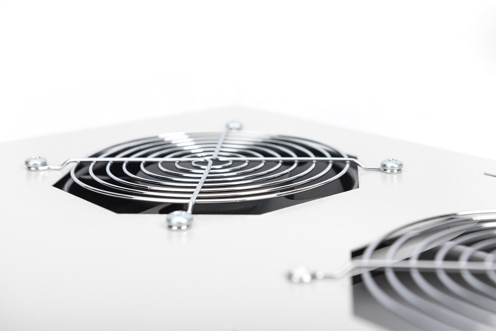 Digitus DN-19 FAN-2-N Rack Fan Insert with Thermostat - Light Grey, RAL 7035 - 48.3 cm (19")
