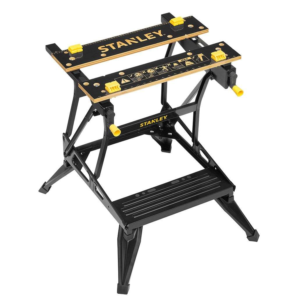 Stanley STST83400-1 Workbench & Vice - Bamboo Worktop, 250 kg Max Load