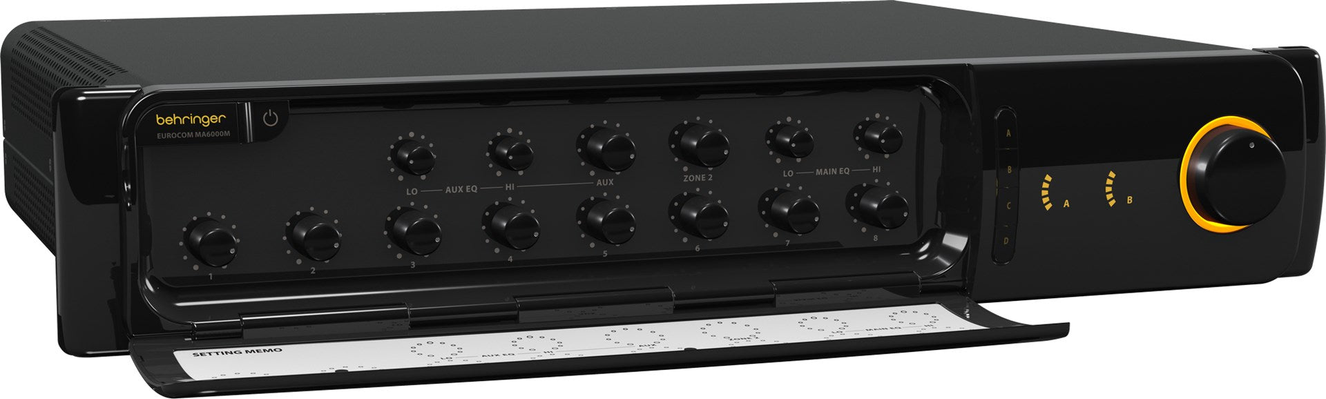 Behringer MA6000M Audio Amplifier Performance Stage Black