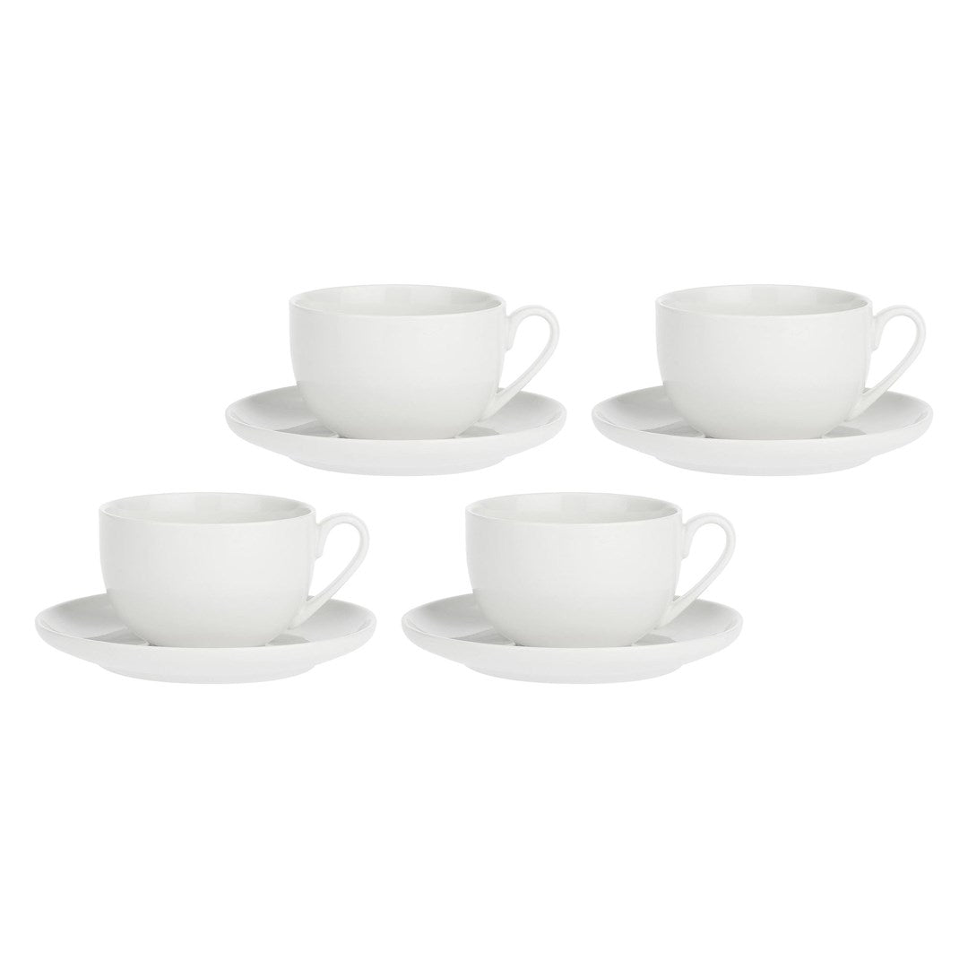 La Porcellana Bianca Corte Set of 4 Cups with Saucer 450 ml