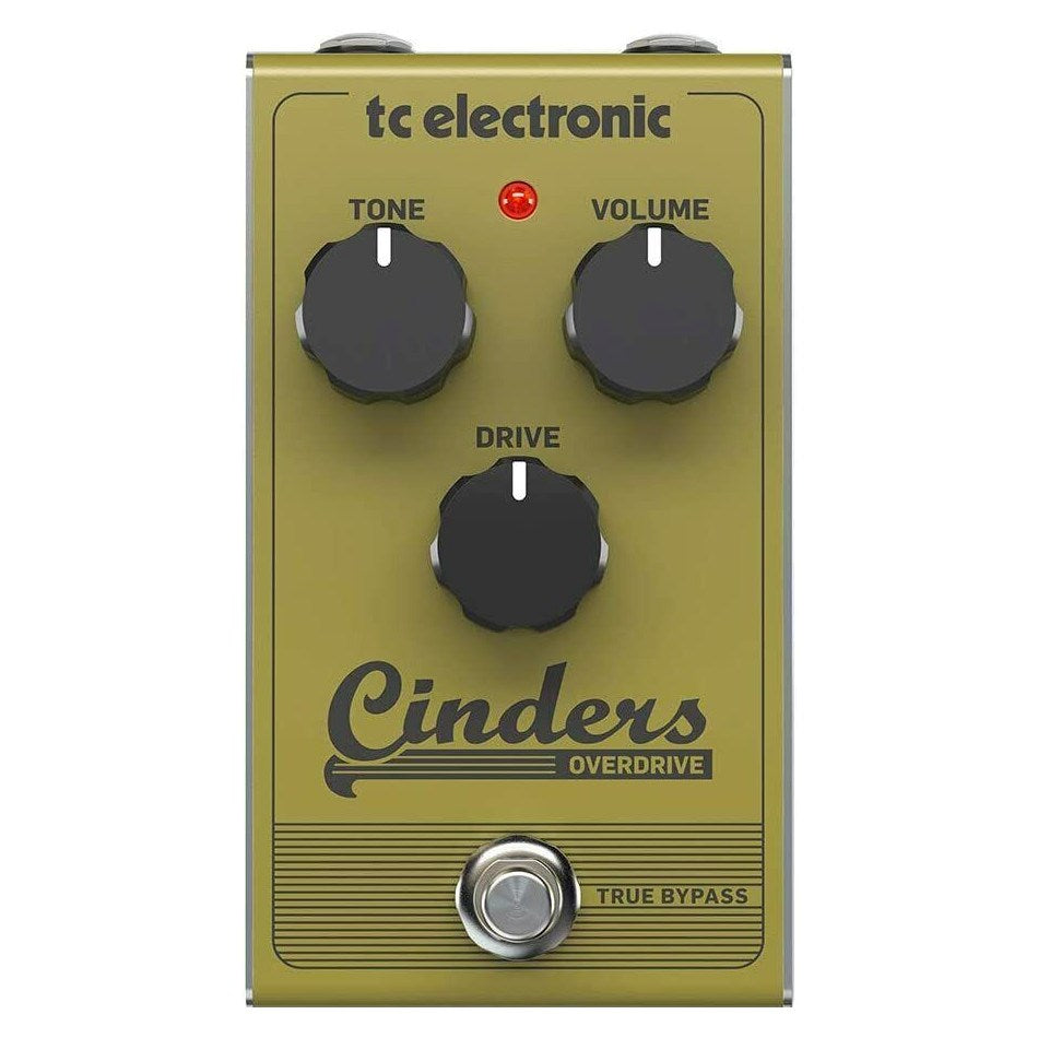 TC Electronic Cinders Overdrive Effect Pedal - Analog Circuit - True Bypass