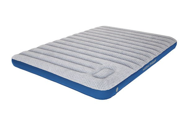High Peak Air Mattress Double Self-Inflating 250 kg Light Grey Blue M0678