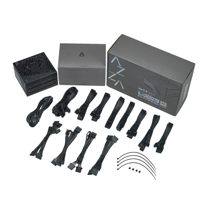 AZZA PSAZ-1000P Power Supply 1000W 80+ Platinum PCIe 5.0 ATX3.0 PCIe5.0