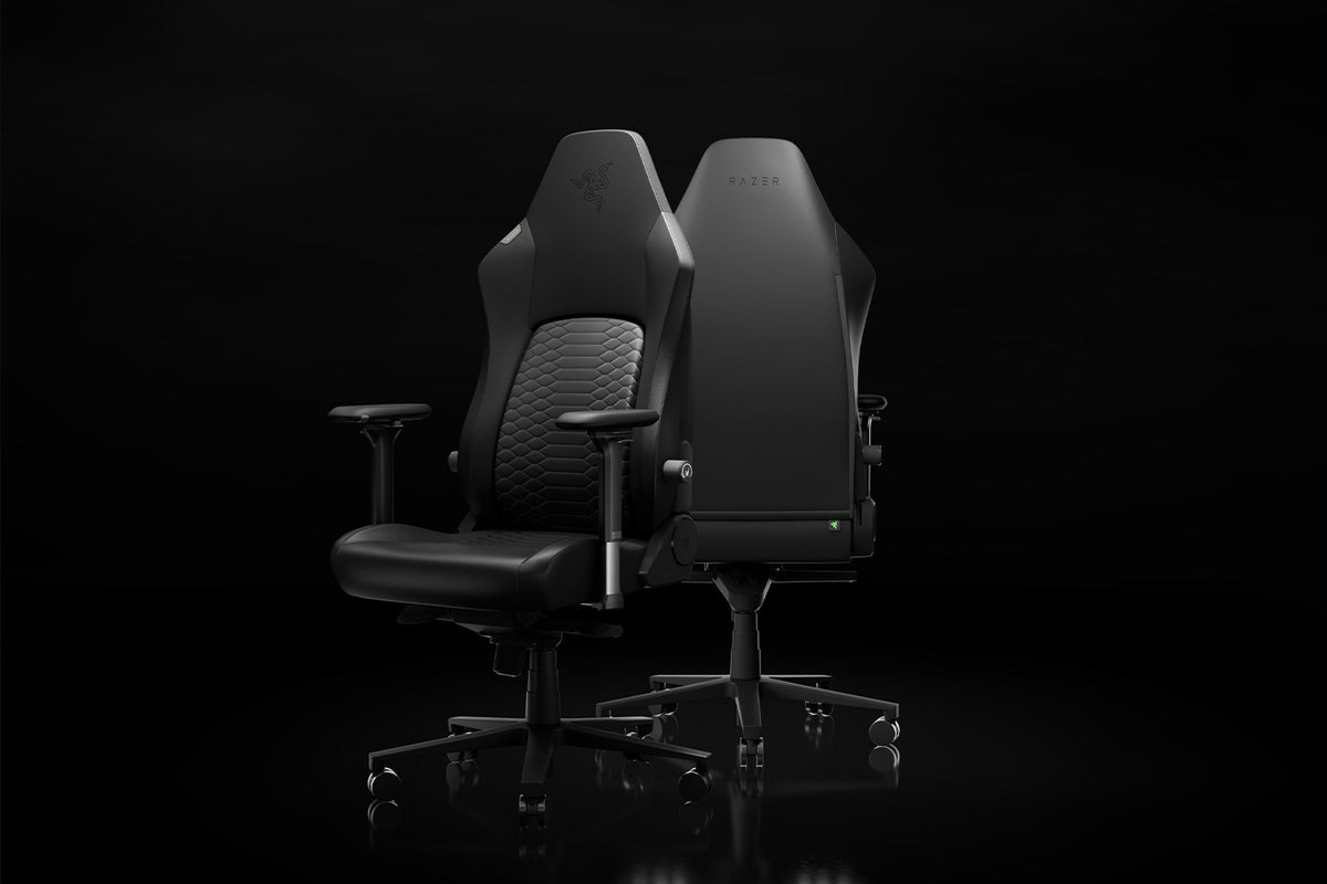 RAZER Iskur V2 NewGen Gaming Chair with Padded Seat, Black, Model RZ38-04900800-R3G1