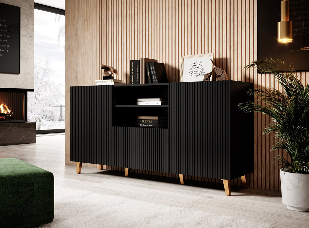 PAFOS Commode 150x42x82 Black Matt
