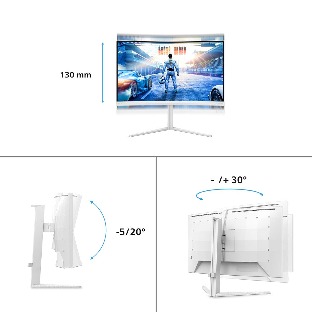 Philips Evnia 5000 27M2C5501/00 computer monitor 68.6 cm (27 ) 2560 x 1440 pixels Quad HD LCD White