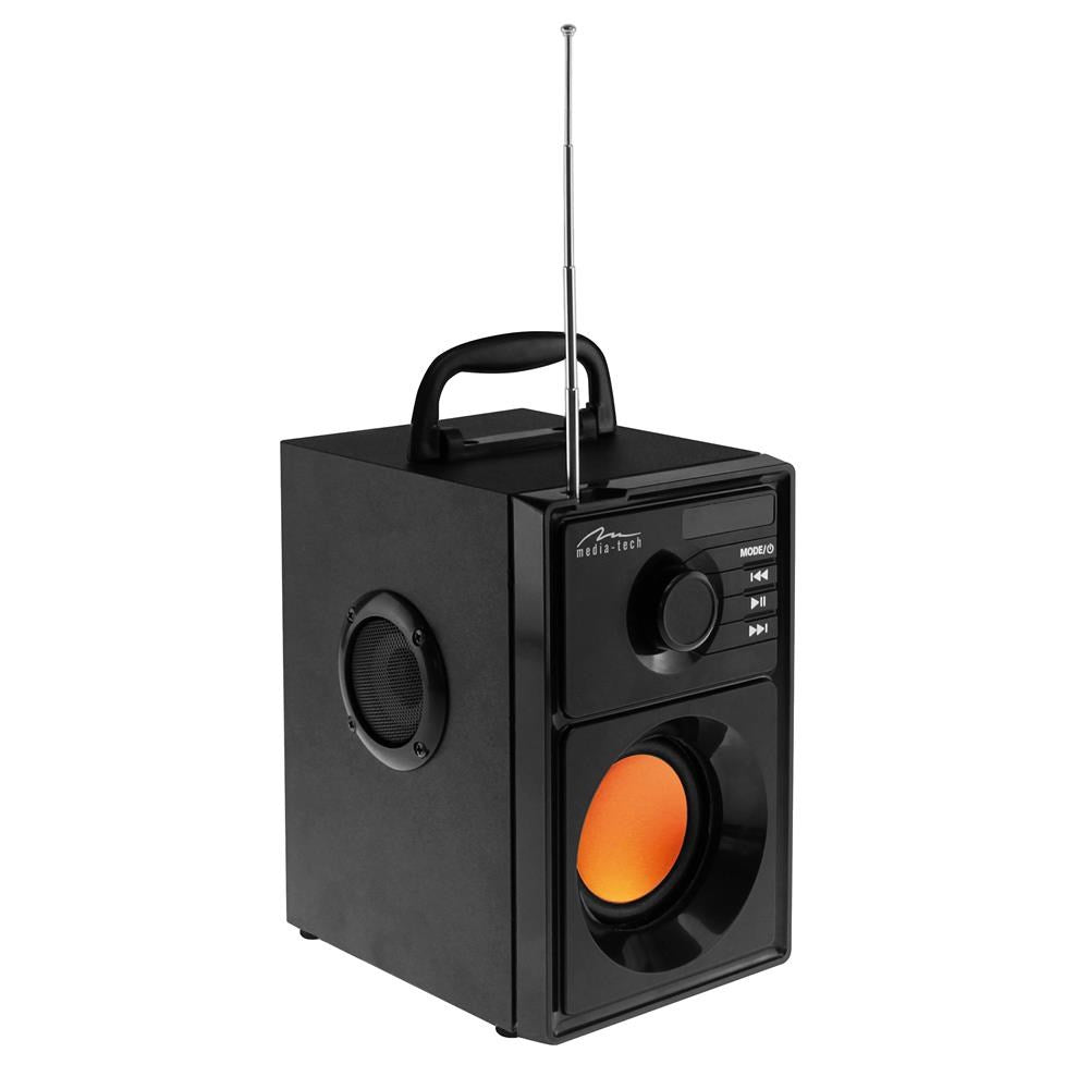 Media tech MT3145 V2 Stereo Portable Speaker Black