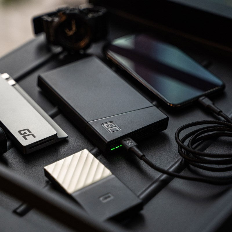 Green Cell Power Bank 10000mAh with Fast Charging - PBGC02S