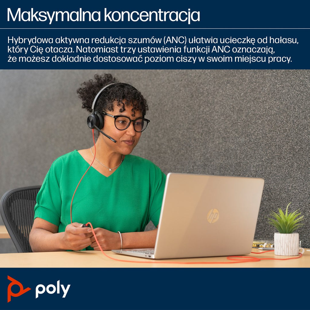 HP Poly Blackwire 8225 USB-C Headset