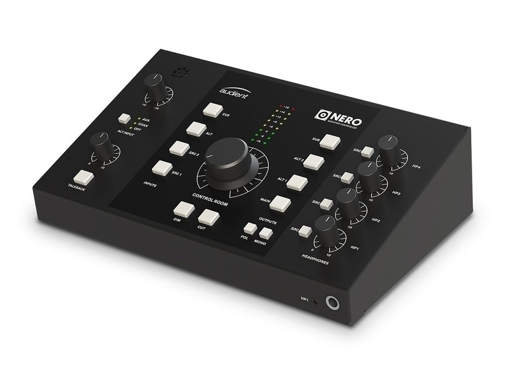 Audient Nero Desktop Monitor Controller (Obsidian Black) & Knox Gear TX-100 Headphones