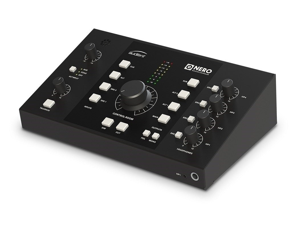Audient Nero Desktop Monitor Controller (Obsidian Black) & Knox Gear TX-100 Headphones