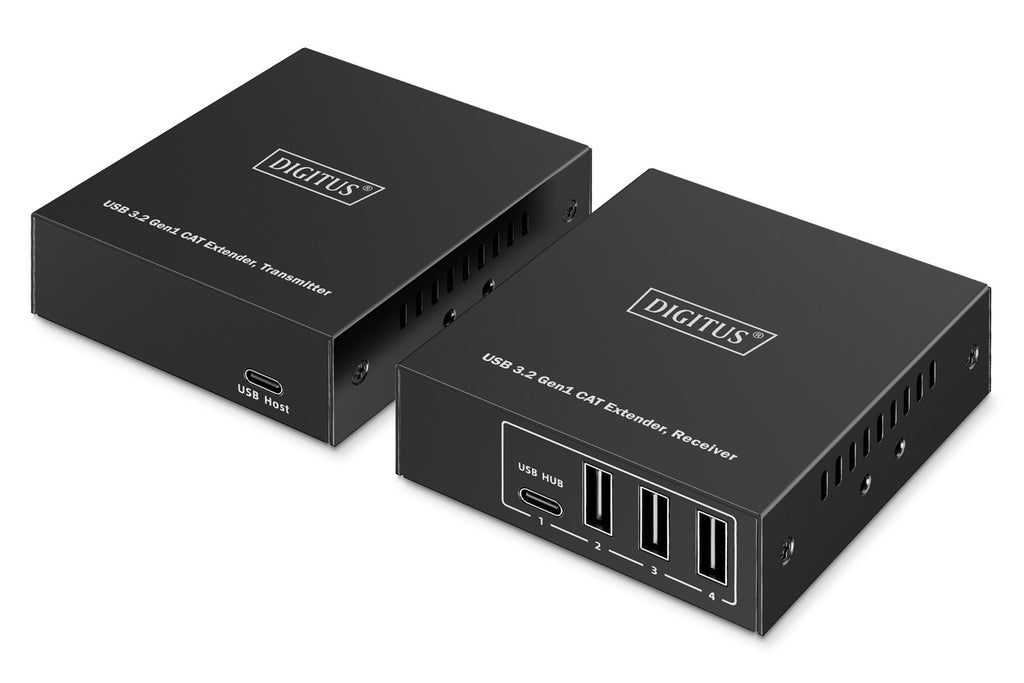 USB Extender over Cat.6A up to 100 m with Hub