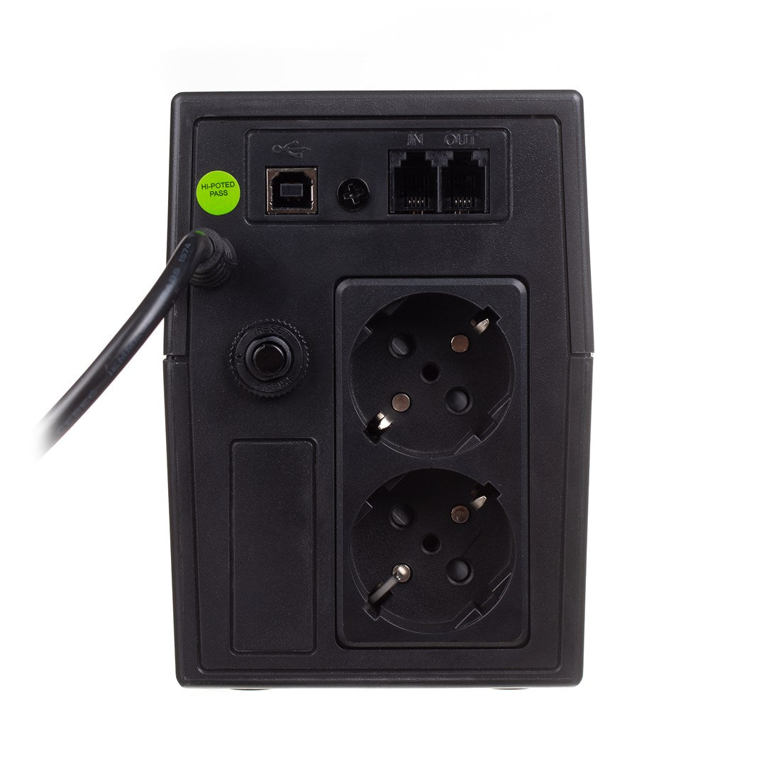UPS Line-Interactive LCD 600VA/360W 2xSCHUKO RJ11