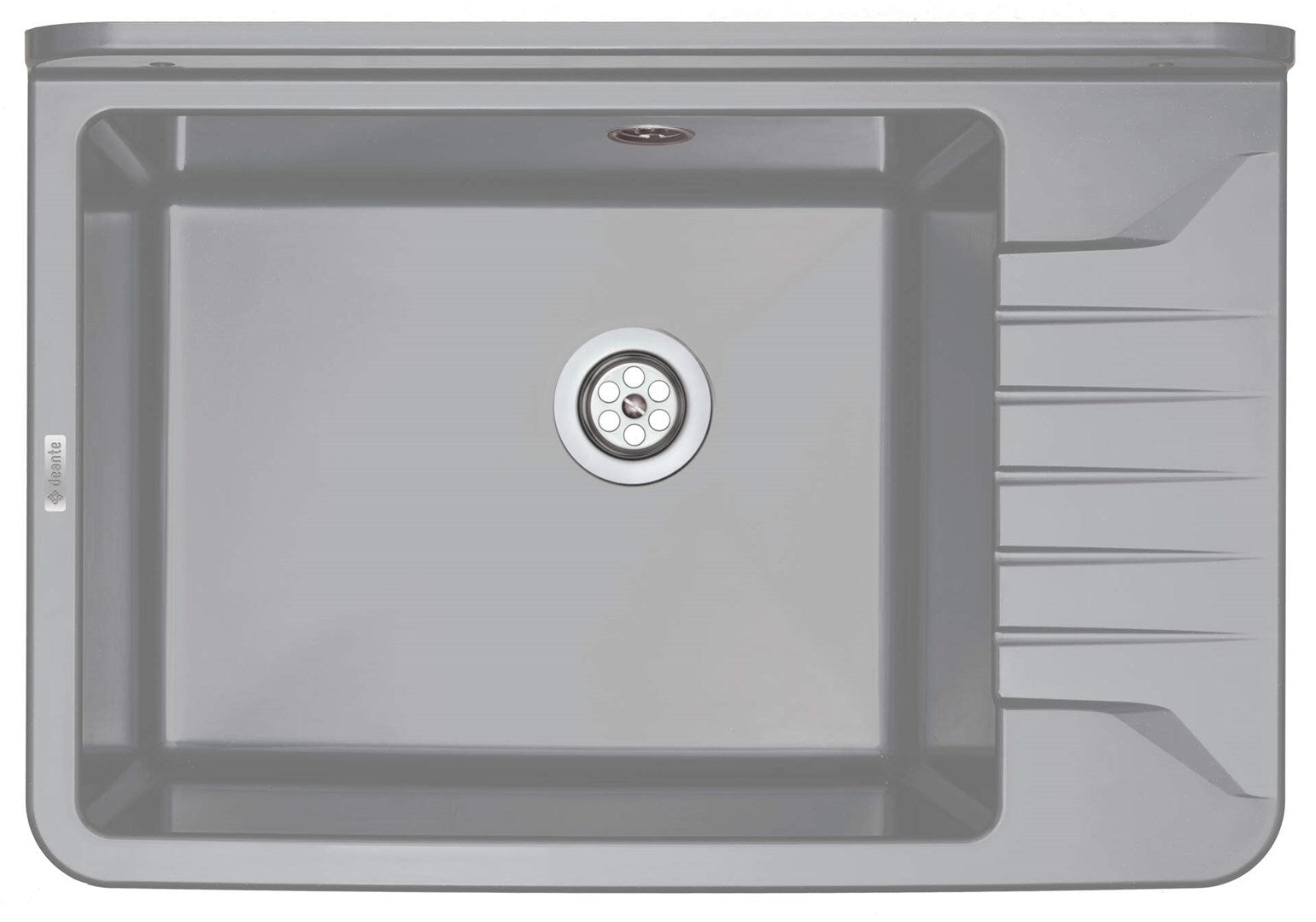 1-bowl kitchen sink - fixed to the wall