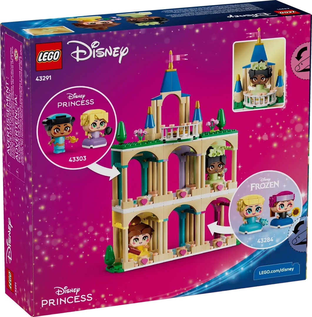 LEGO DISNEY Mini Belle and Tiana with Castle Building Set 43291