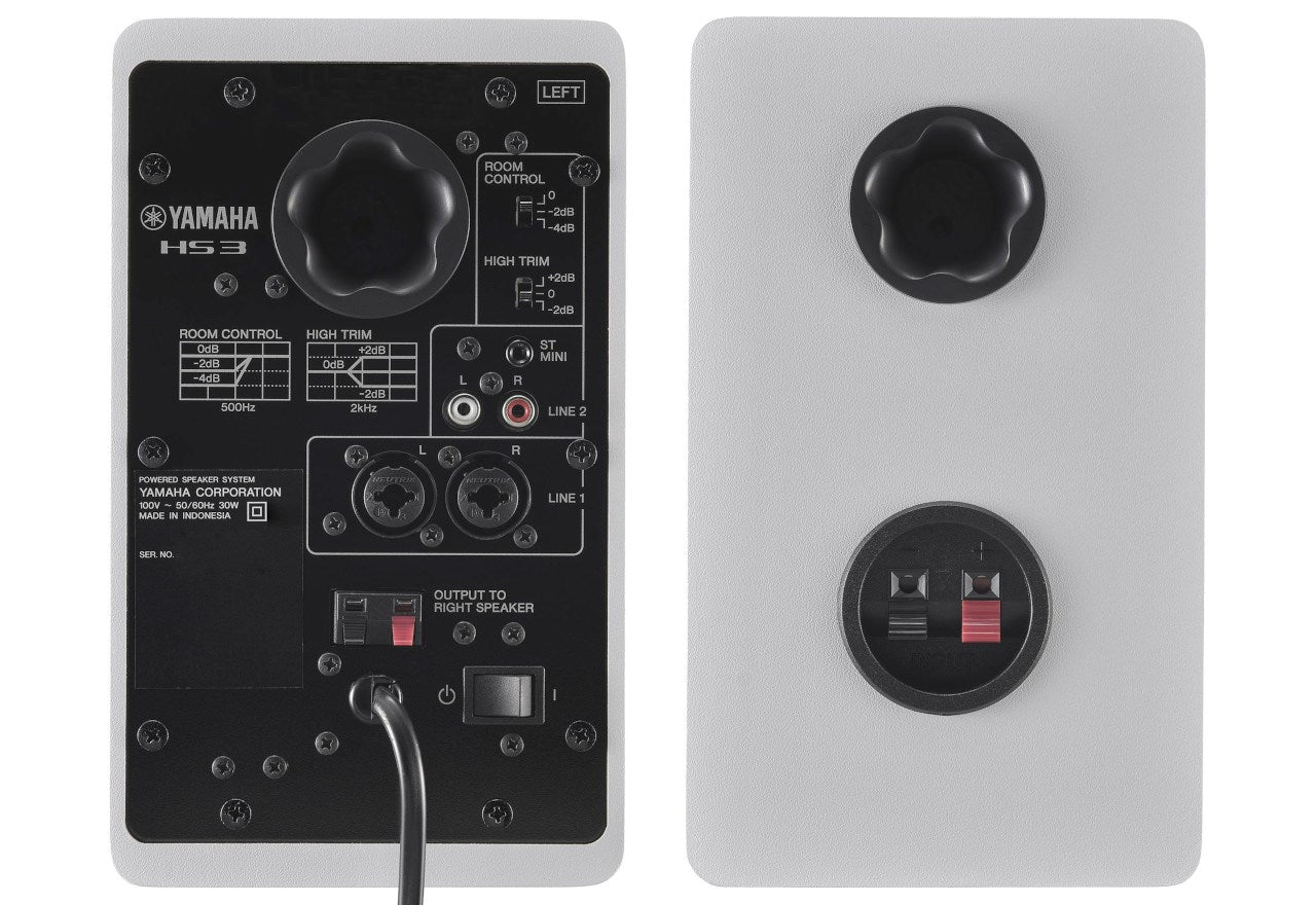 Yamaha HS3 White Active Two-Way Monitors Pair
