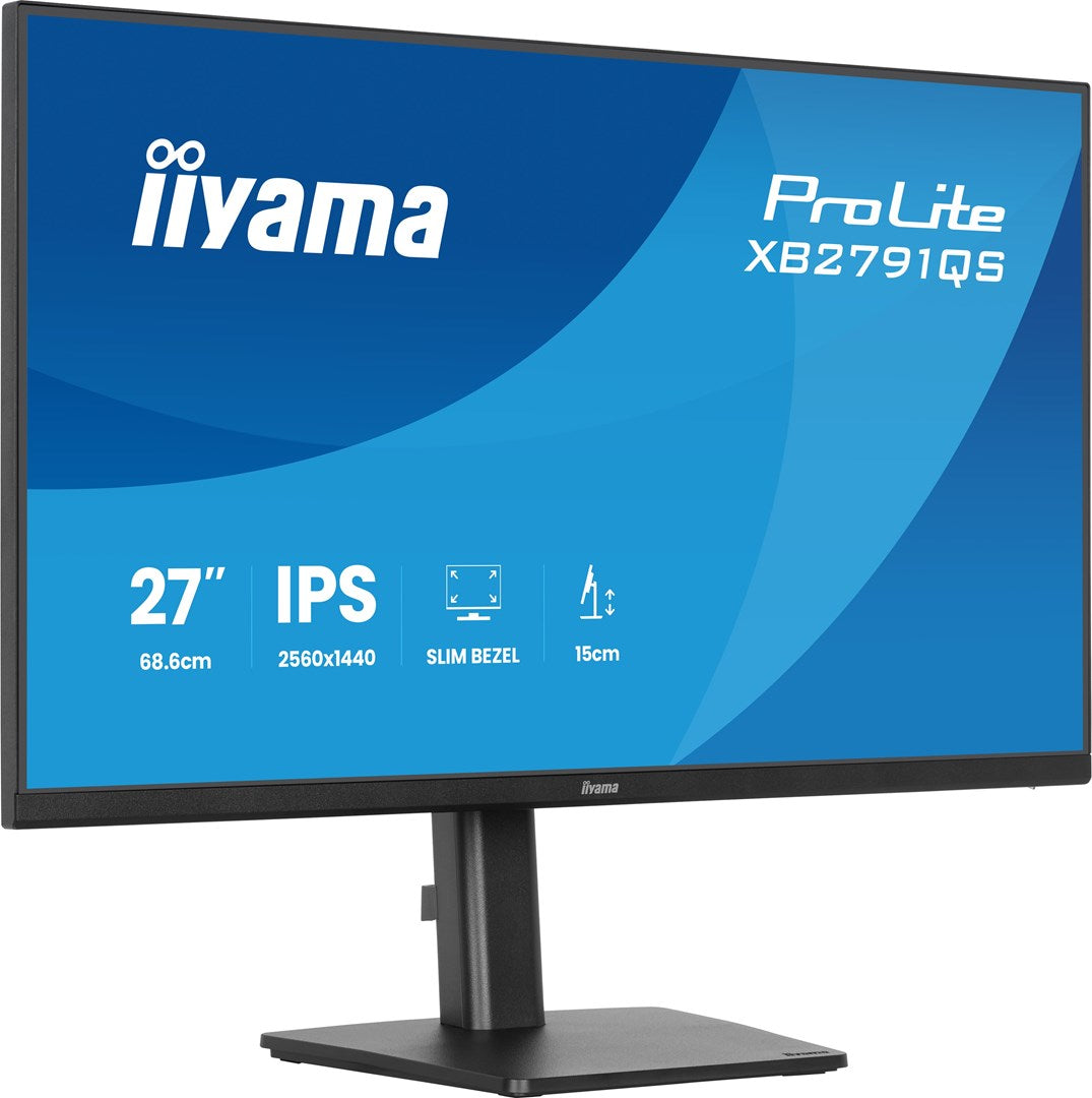 IIYAMA ProLite XB2791QS-B1 27" Quad HD Monitor 2560x1440 75Hz IPS Black