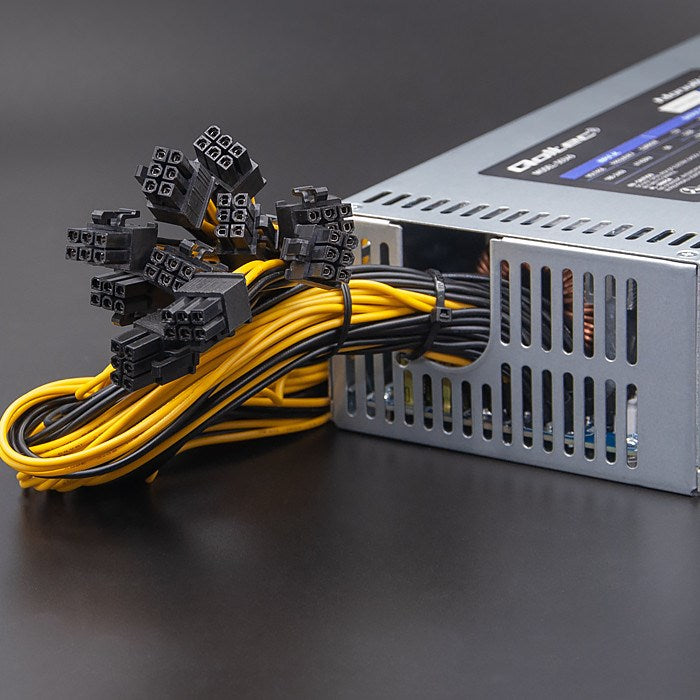 Qoltec PCI-E Power Supply 1800W 80 Plus Platinum for Mining