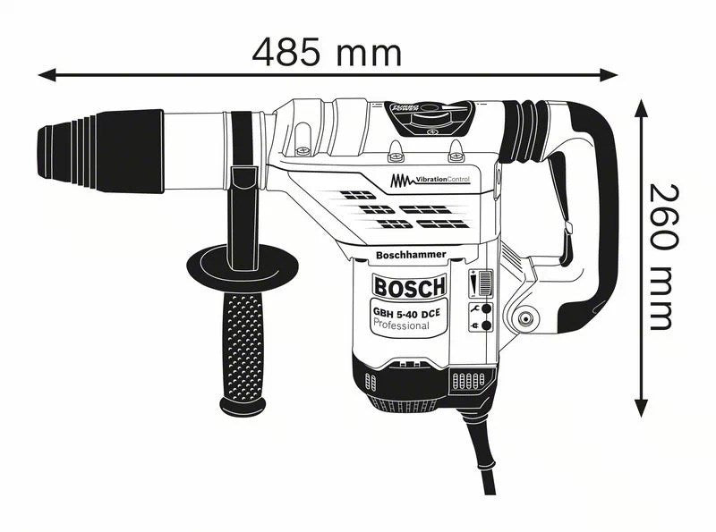 Bosch GBH 5-40 DCE Professional 1150W SDS Max 11J