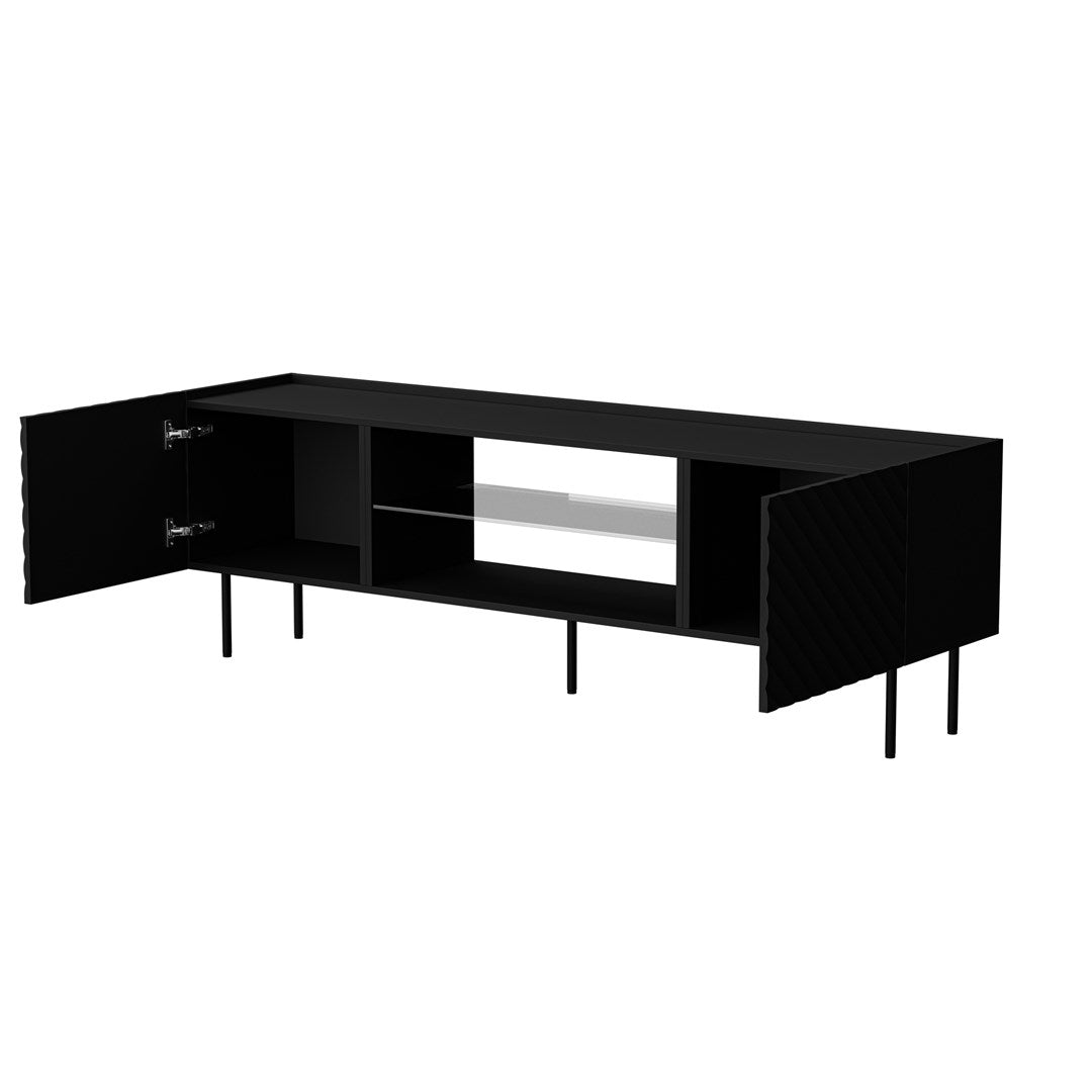 Cama EF LUCCA TV Cabinet 180x40x59 Black