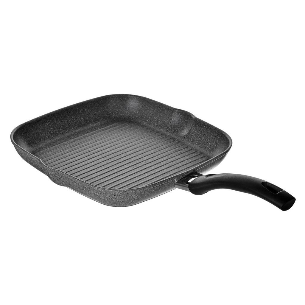 BALLARINI Ferrara 28 cm Square Non-Stick Grill Pan Compatible with Ceramic, Gas Model FERG9F0.28U