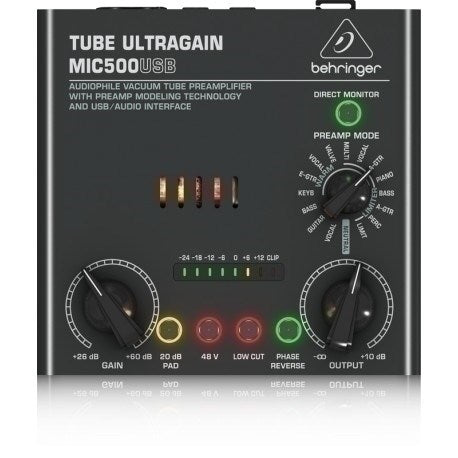 Behringer MIC500USB Audio Preamplifier with USB Interface