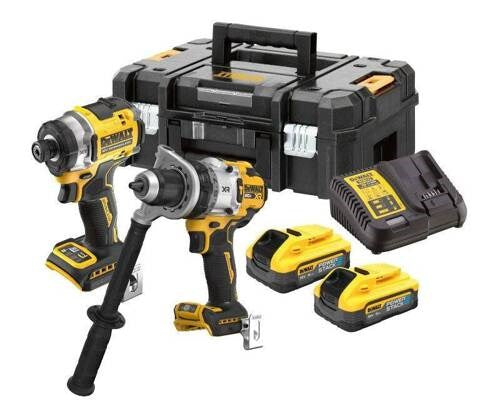 DEWALT DCK2200H2T Kit with DCD1007 Drill/Driver and DCF860 Impact Driver - 18V POWERSTACK