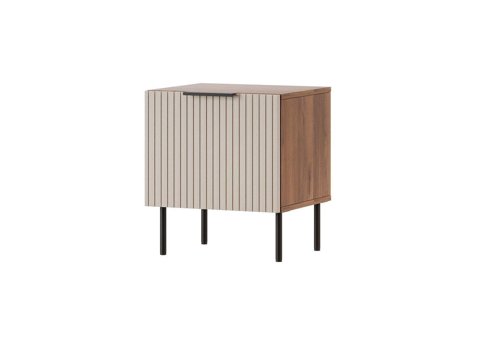 Cama Almera Bedside Cabinet 2 pcs Walnut/Cashmere 50x42x44
