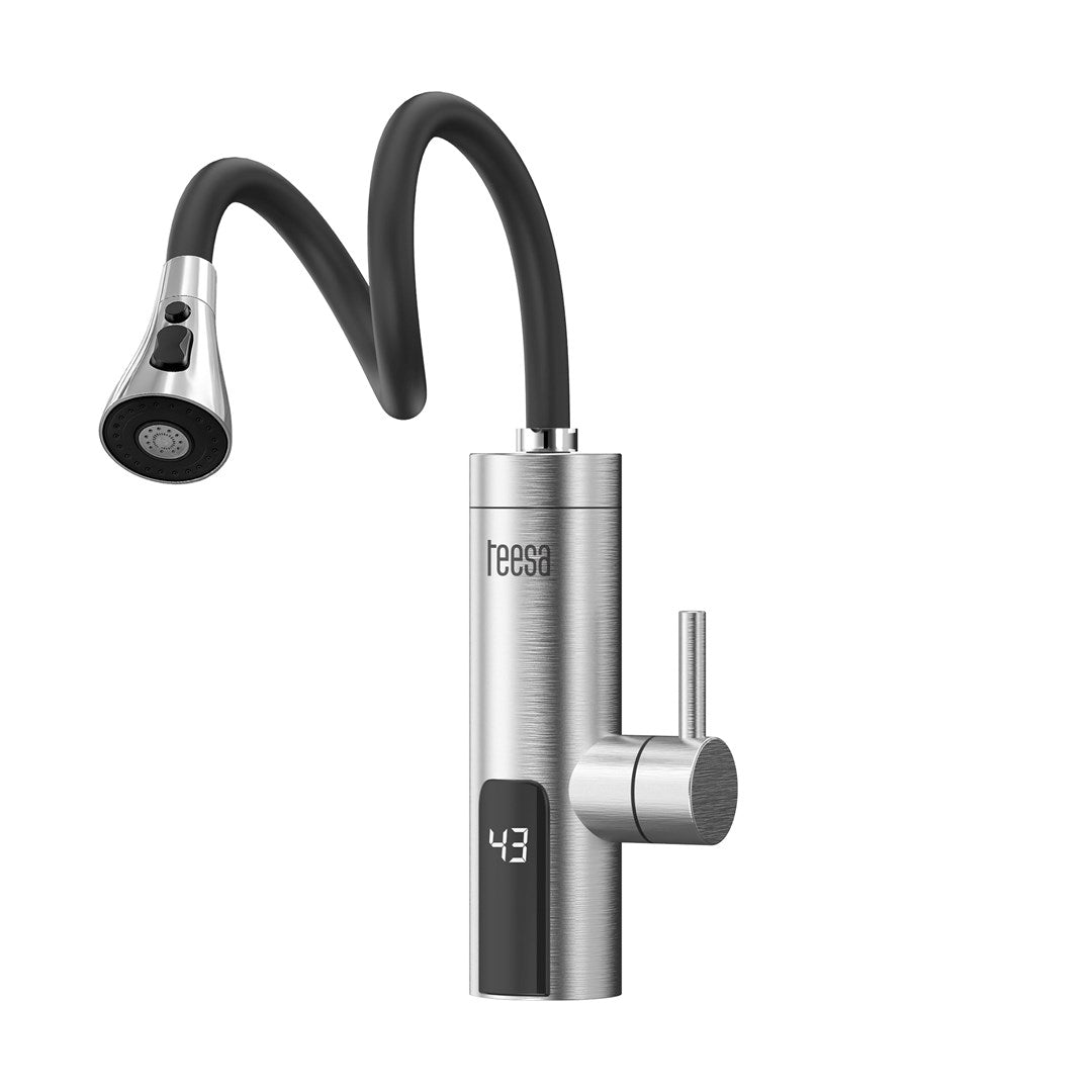 Teesa Instantaneous Water Heater with Flexible Spout TSA4107 Metal