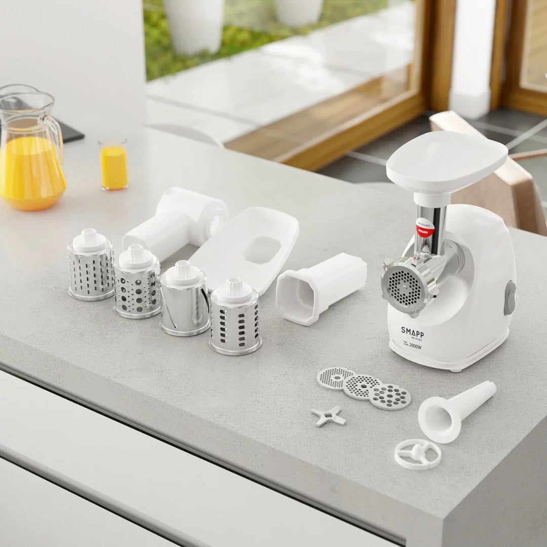 SMAPP Mincer 2000W Slicer White Size 8