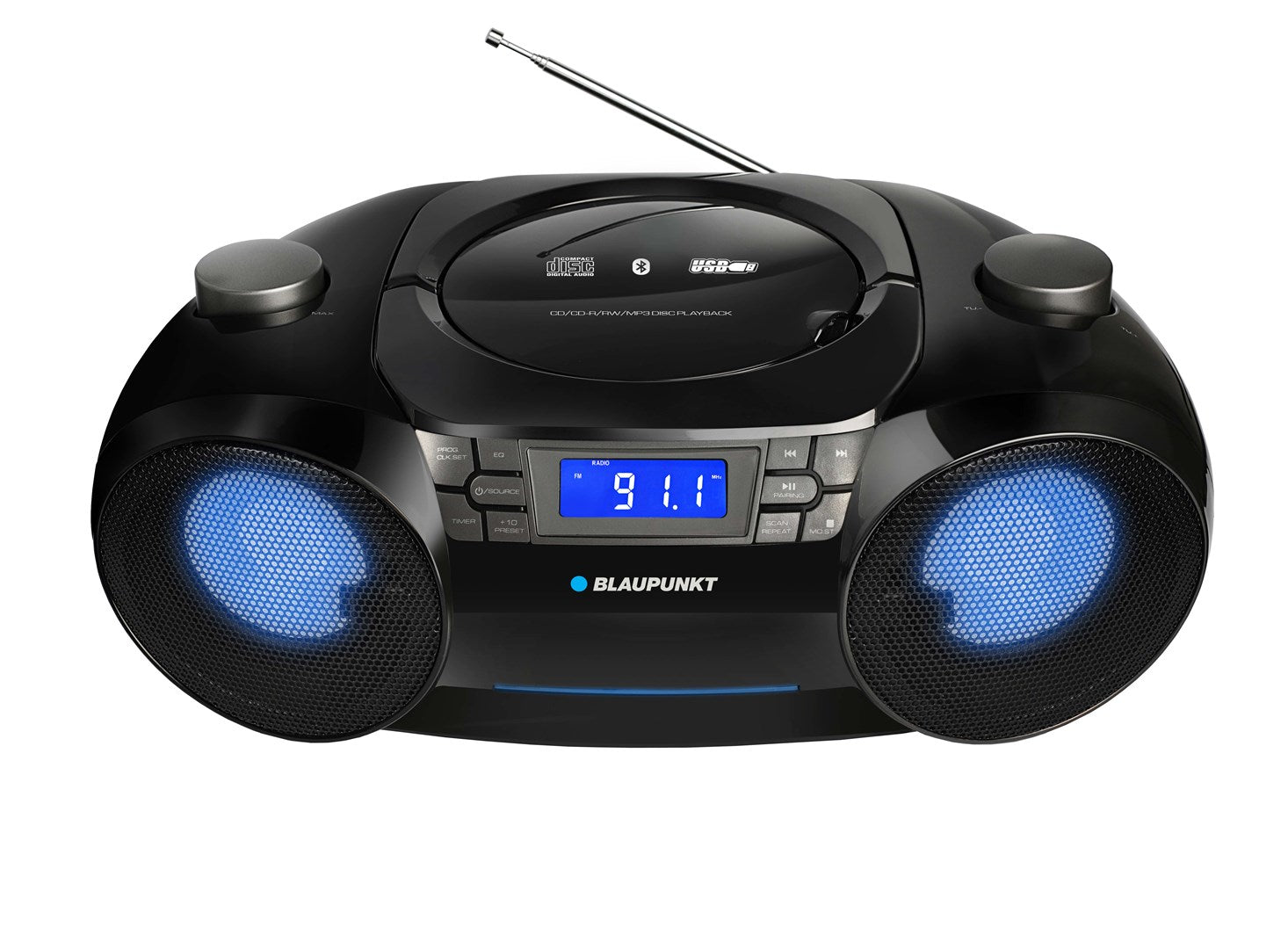 Blaupunkt BB31LED Digital Radio 6 W Black Grey