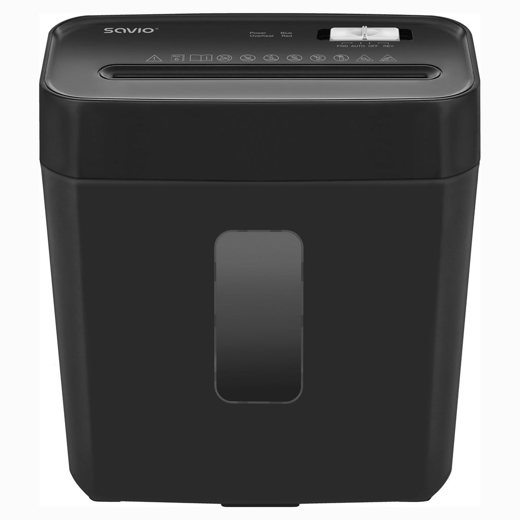 Savio ND-01 Paper Shredder - Cross Shredding 72 dB Black