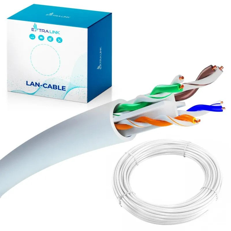 Extralink Network Cable Cat6 U/UTP EX.32358 - 50 m - 1000Mbit/s - 2000 g - 130x235x235mm