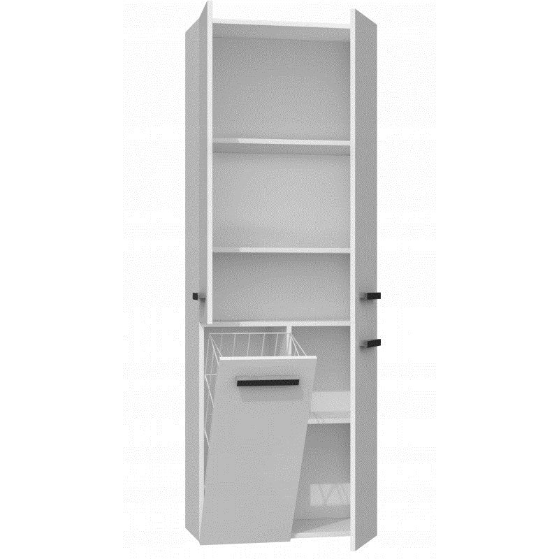 Topeshop NEL 1K DD BIEL Bathroom Storage Cabinet White