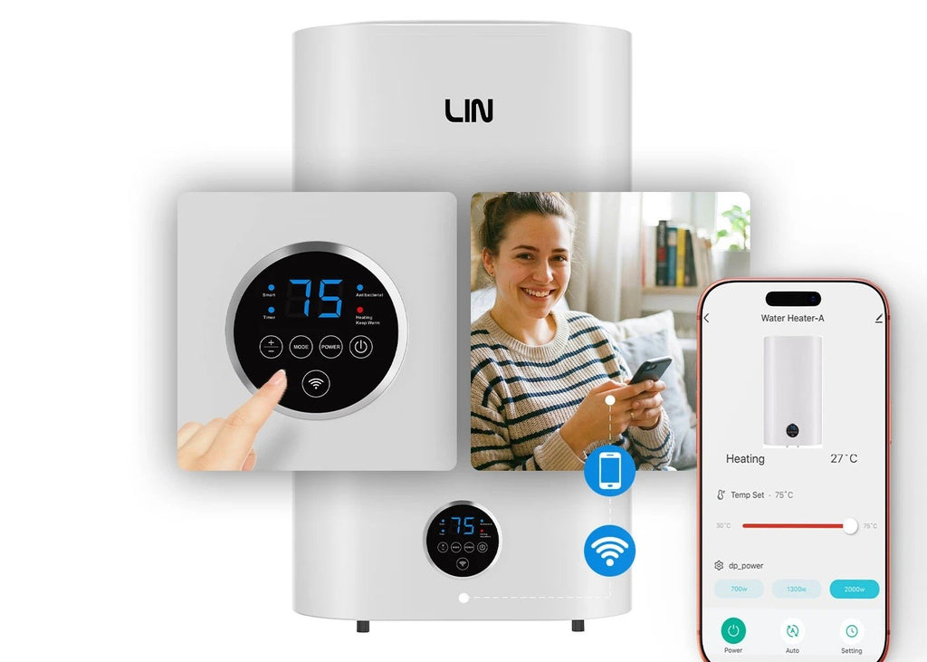 LIN LIFVD1SMWH 100L UNIVERSAL electric water heater  white  WiFi
