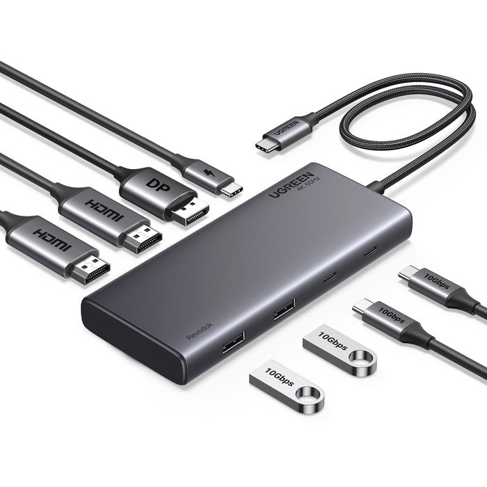 UGREEN 35625 USB Type-C Interface Hub 10000 Mbit/s Grey | Model: 39780