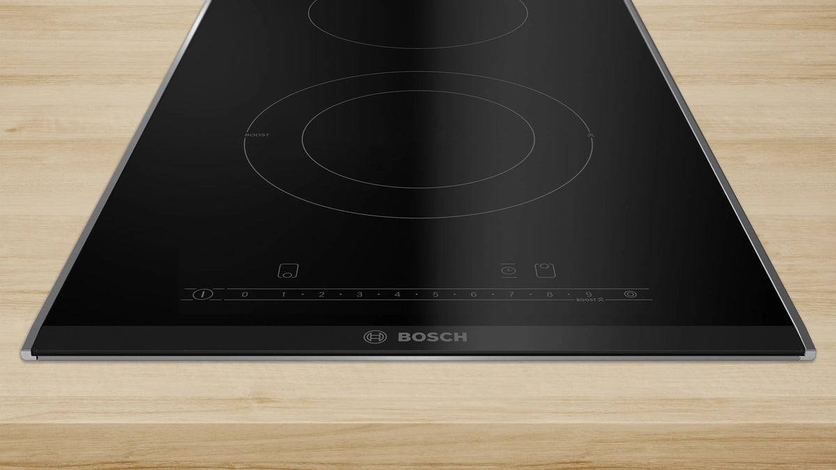 Bosch Serie 6 Ceramic Hob 30 cm 2 Zones Black PKF375FP2E