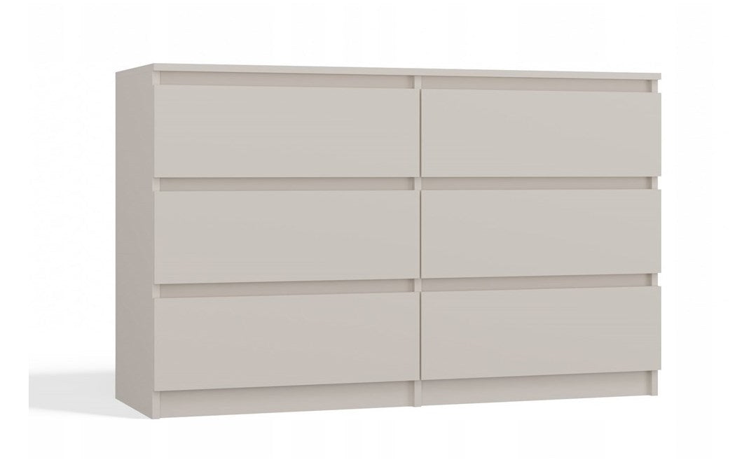 Malwa Chest of Drawers M6 120 Cashmere Color 6 Drawers M6/120