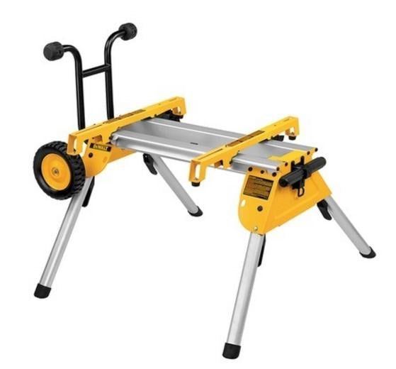 DeWALT DE7400-XJ Heavy-Duty Rolling Table Saw Stand - Lightweight Aluminium
