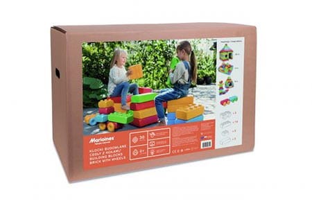 Building Blocks Bricks with Wheels 30 pieces