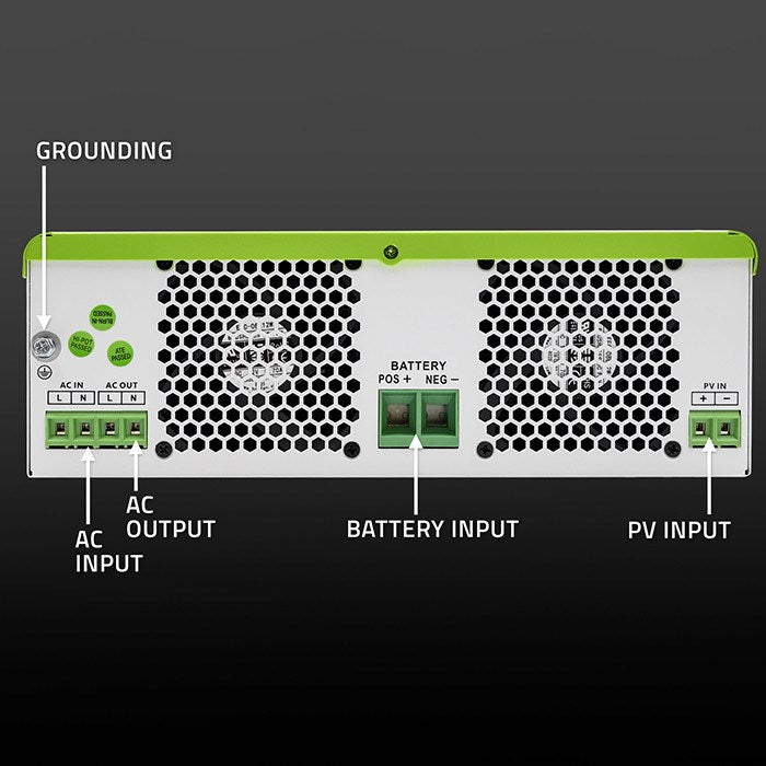 Qoltec Off-Grid Solar Inverter 3500W 100A 24V MPPT 3500kW