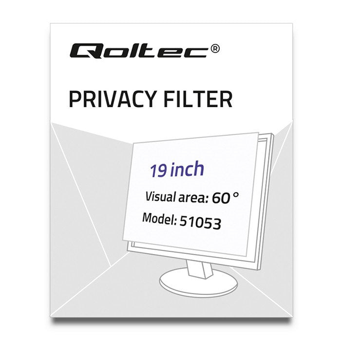 Qoltec 51053 19" Privacy Filter - 5:4 Aspect Ratio