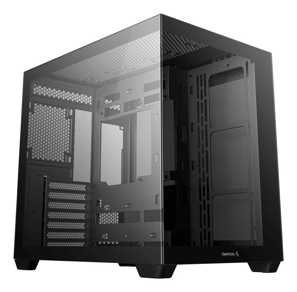 DeepCool CG530 Case Black - Dual Chamber Design - Tempered Glass - ATX - CG530